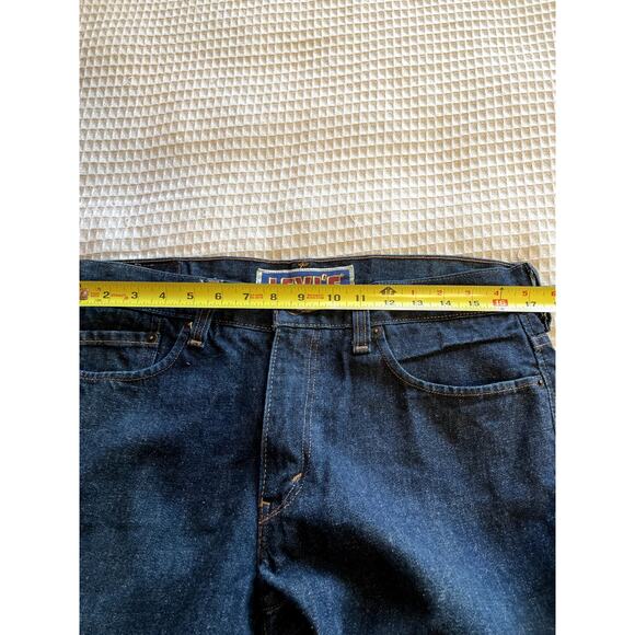 Levi's Y2K Style Skinny 511 Dark Wash 100% Cotton Mens Jeans 36W/32L Retro Denim - Picture 6 of 13